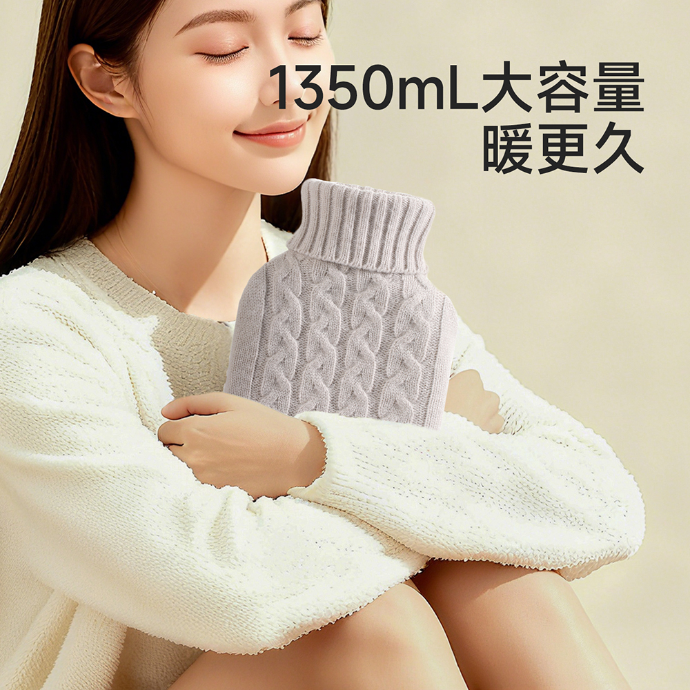 FaSoLa暖手宝热敷肚子冬季热水暖脚暖被窝神器注水防爆硅胶热水袋