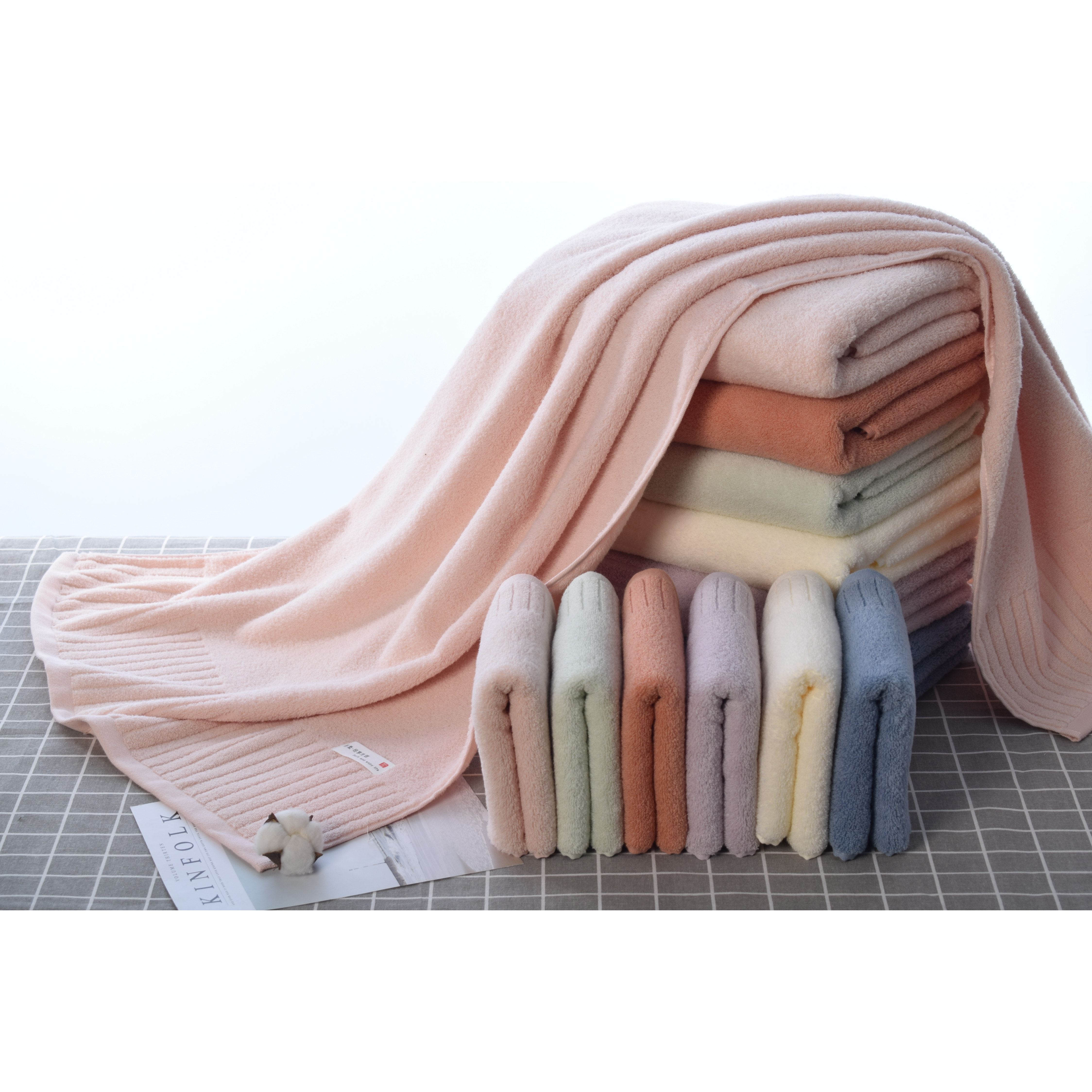 一枝秀云尚纯色棉浴巾成人柔软吸水速干洗澡巾多色可选家用,居家布艺,浴巾,淘宝优惠券,粉丝福利购,淘宝优惠卷