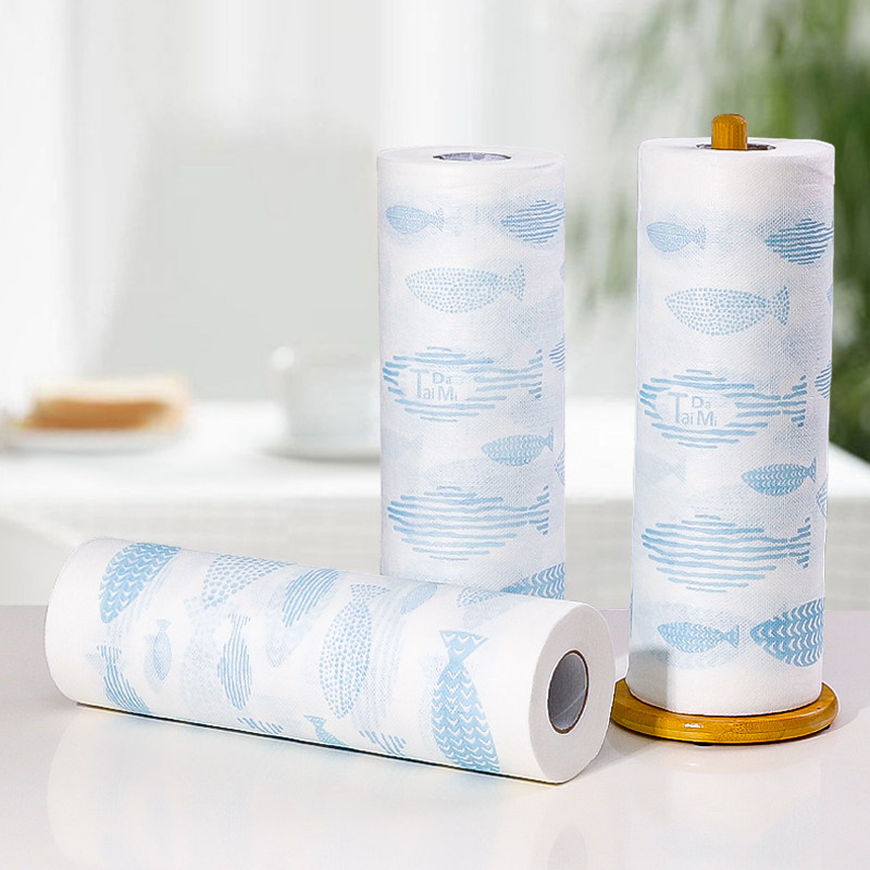 日本无纺布小鱼印花懒人抹布加大加厚家用厨房干湿两用百洁布,家庭/个人清洁工具,一次性抹布,淘宝优惠券,粉丝福利购,淘宝优惠卷