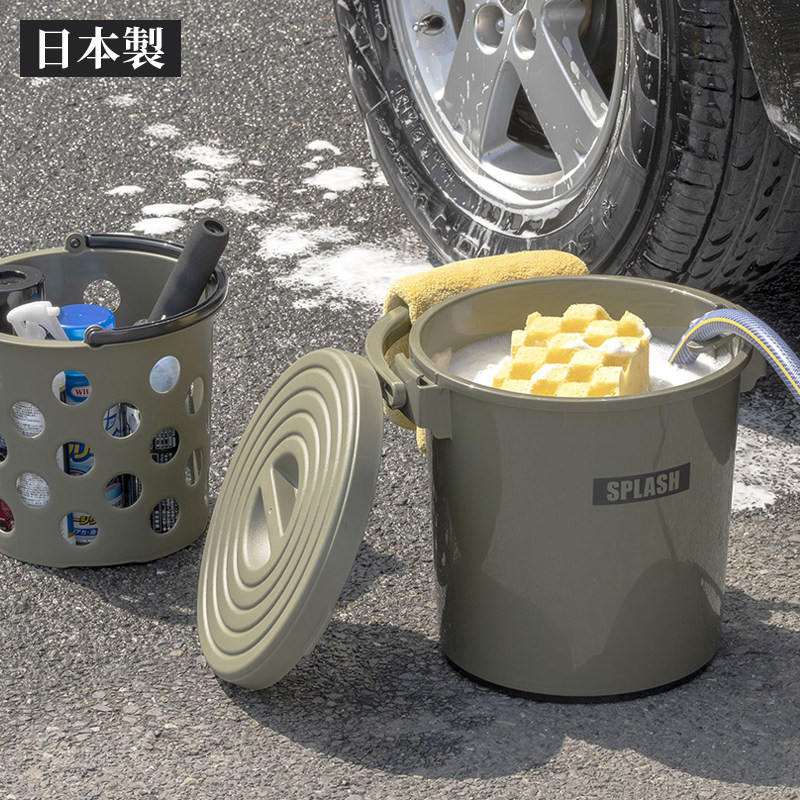 日本进口inomata家用水桶带内桶