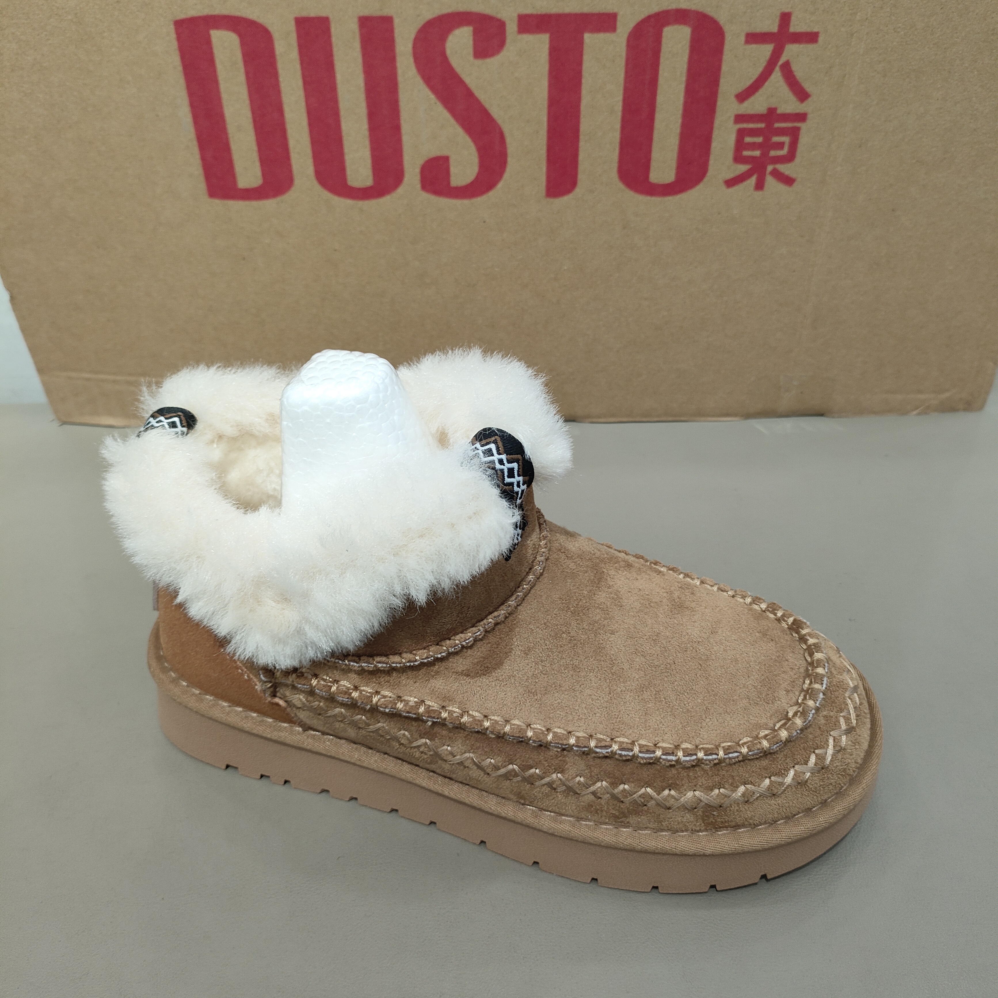 大东雪地靴女2025年冬季新款女士舒适保暖女款毛毛鞋加棉棉鞋1722