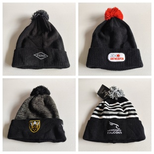 外贸原单尾货秋冬新款 百搭毛线帽 大童成人毛球针织帽出游休闲时尚