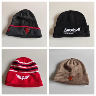 外贸原单尾货秋冬新款 男女针织帽出游休闲百搭保暖刺绣毛线帽冷帽