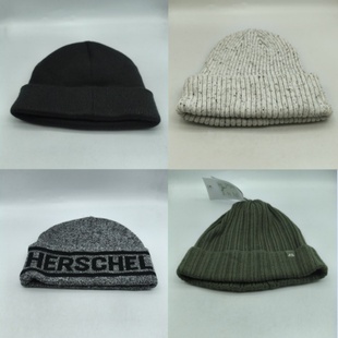 针织帽出游休闲户外百搭毛线帽杂款 外贸尾货潮流时尚 男女秋冬新款