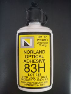 Norland83H紫外線或熱量固化粘合劑NOA83H可粘接不透明材料UV膠水