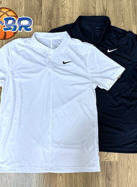 NIKE/耐克男子网球运动速干翻领透气POLO衫短袖T恤BV0355 DD8373