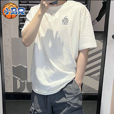 宽松款 NIKE/耐克男棉质运动休闲针织刺绣短袖T恤HQ1202-133 053