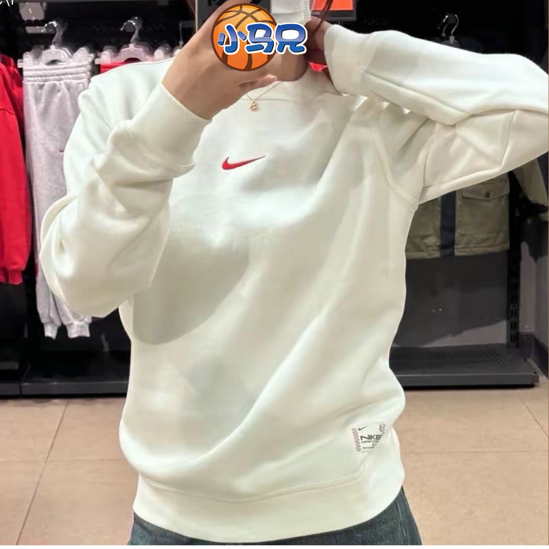 正品Nike/耐克男女休闲刺绣加绒保暖圆领套头卫衣IB5567-133 677