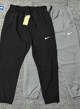 正品NIKE/耐克男子梭织透气休闲跑步训练速干 9分长裤 DD4895-010