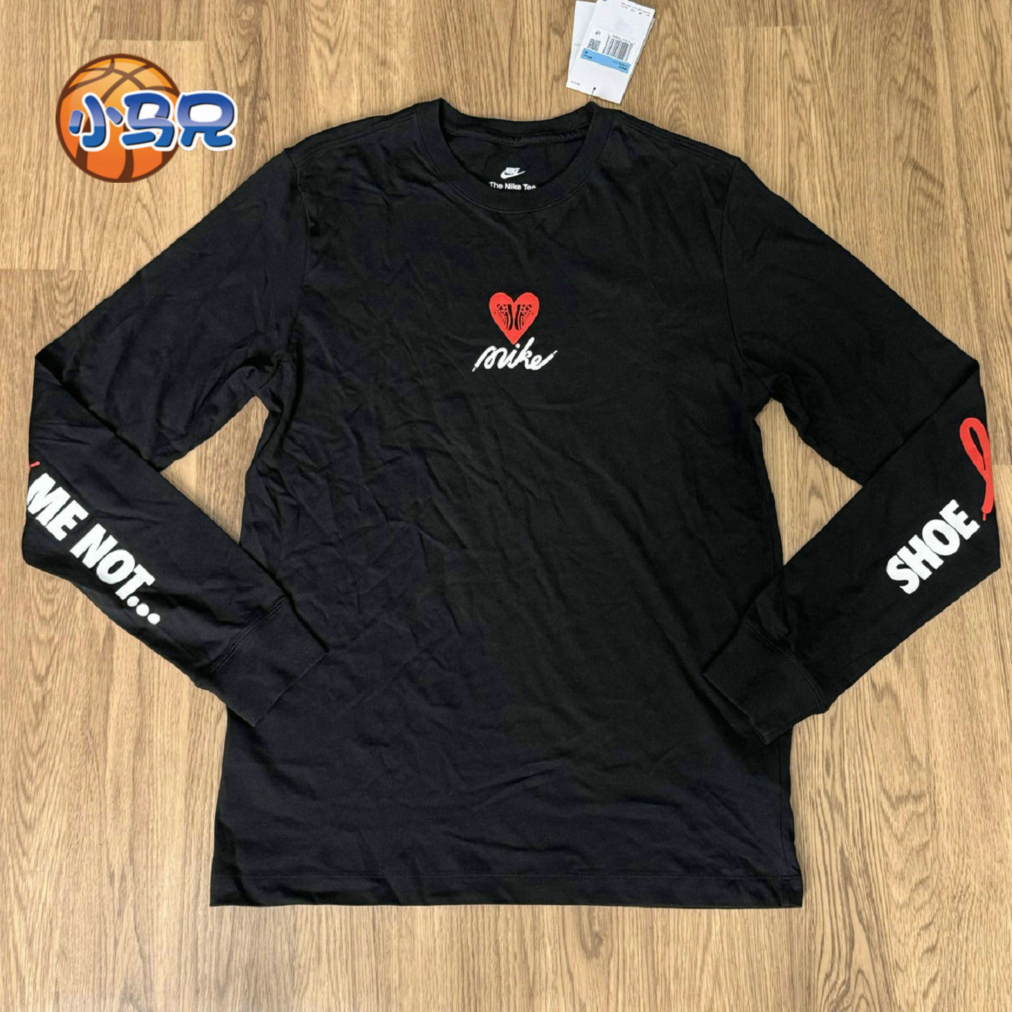 小马兄 Nike/耐克男女情人节棉质运动休闲长袖套头衫HV9808-010