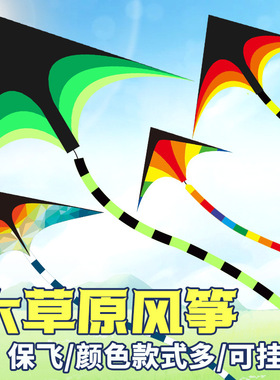 草原风筝卖摆摊成人微风易飞风筝轮子户外大草原潍坊儿童风筝
