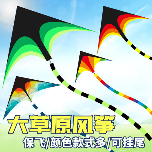 草原风筝卖摆摊成人微风易飞风筝轮子户外大草原潍坊儿童风筝