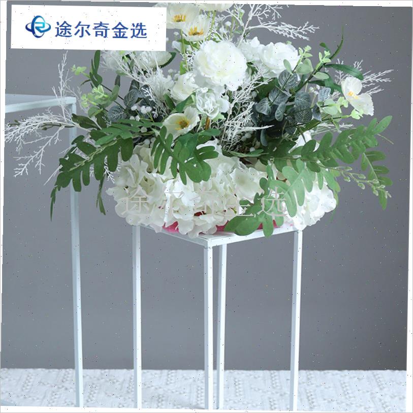 婚礼道路铅锻铁架子o花柱花架婚礼装饰布局金属框架展示桌柱