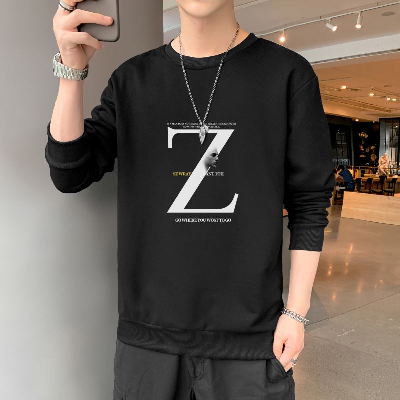 卫衣男潮连帽2021秋季新款上衣男士卫衣春秋宽松ins圆领长袖T恤男,男装卫衣,星座1712-1