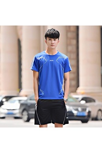 2021夏季休闲运动套装男士速干衣服跑步健身休闲运动服男T恤902图片