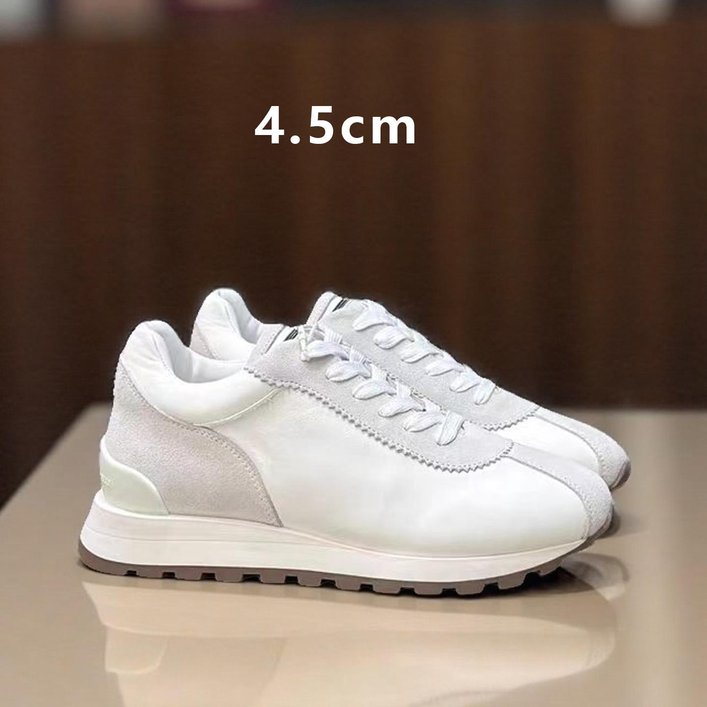 时尚休闲鞋真皮拼色女德训鞋