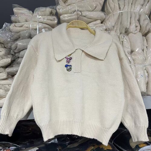 100-150码宽松款包芯纱儿童毛衣宽松版型按身高拍就行默认微瑕