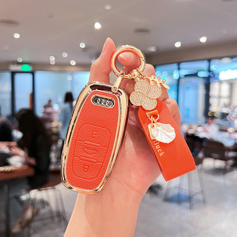 适用于2018款奥迪Q5A6LA4L钥匙包A5A7A8L汽车钥匙保护套壳扣17款