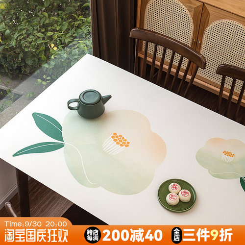 赞屋新皮革桌垫防水防油防烫免洗皮桌布长方形茶几书桌垫