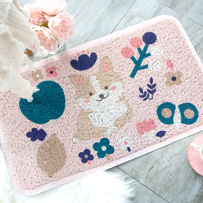 卡通柯基进门地垫防尘地垫入户门垫北欧ins脚垫地垫大门蹭脚垫子,居家布艺,家用脚垫,淘宝优惠券,粉丝福利购,淘宝优惠卷