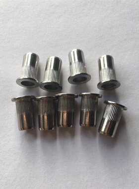 GB17880.1不锈钢平头柱纹铆螺母拉铆螺母平头滚花铆螺母拉帽