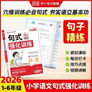 2026新版丨荣恒教育小学语文句式强化训练一二三四五六年级人教版同步专项练习