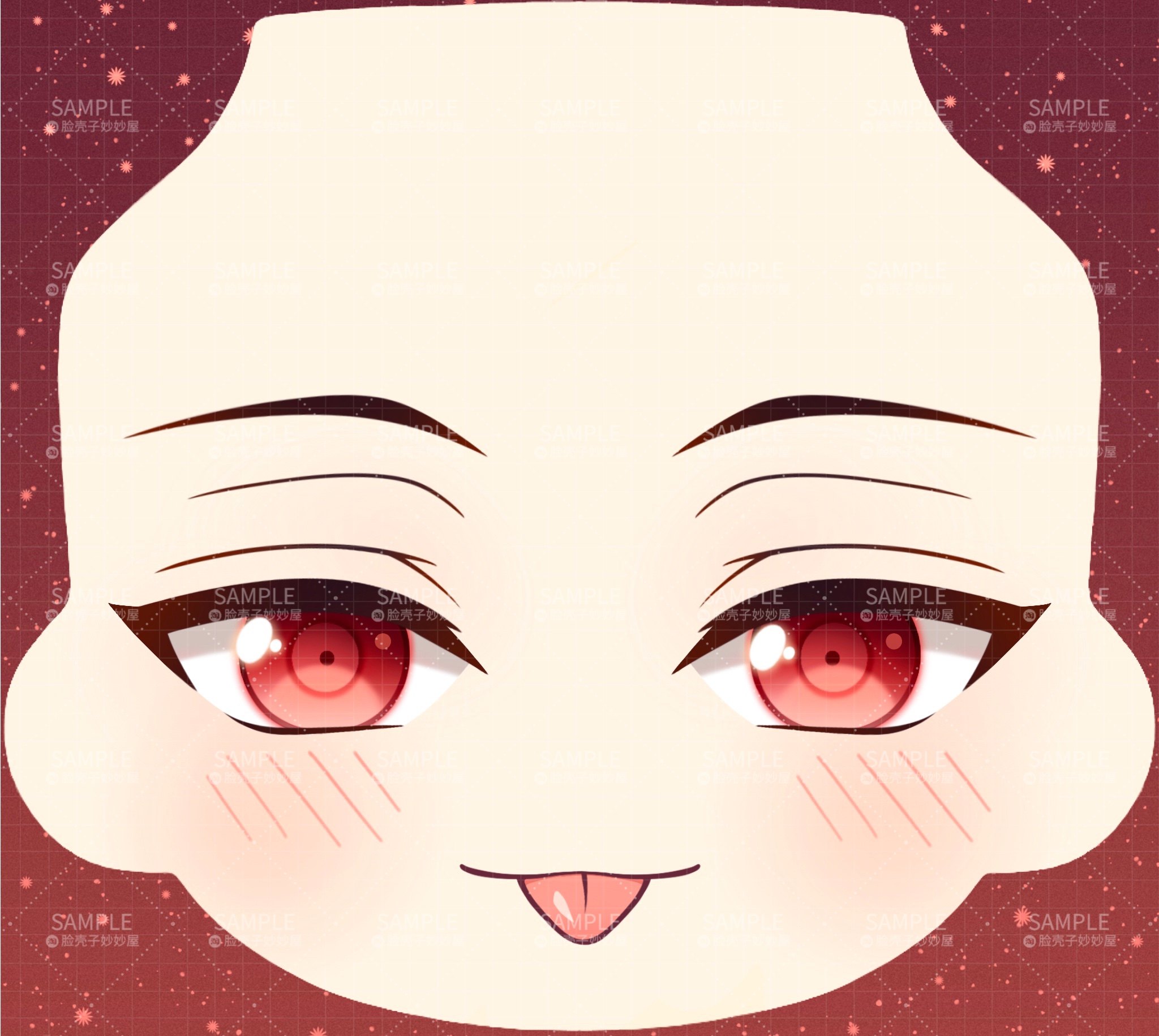 thumbnail for Face Shell Miaomiao House·Water Sticker | ES Idol Dream Festival Rin Moon ob11 Nendoroid Model Water Sticker