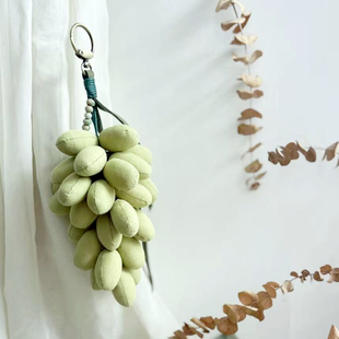 原创布艺青提葡萄手工香包DIY材料包挂件钥匙扣随身车载送礼家居