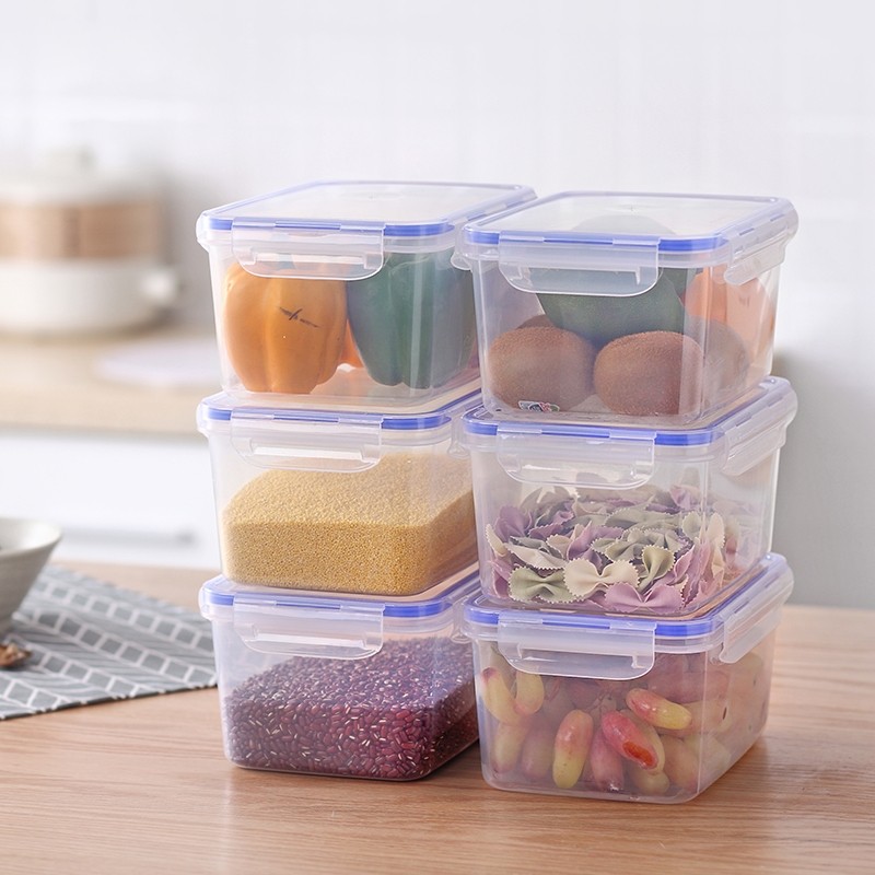 长方形套装塑料冰箱收纳盒