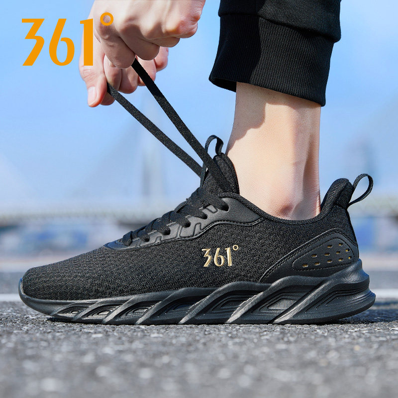 361男鞋运动鞋2026春季新款网面透气跑步鞋子男款百搭轻便休闲鞋