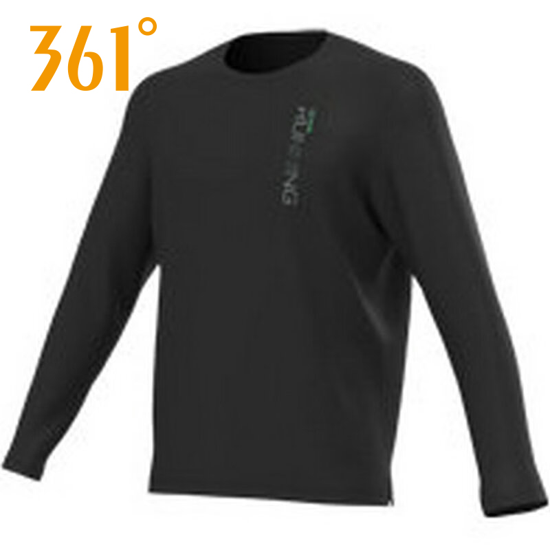 361运动T恤男2025年秋季新款休闲舒适百搭圆领长袖T恤552532117