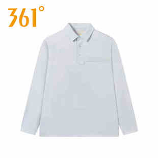 休闲上衣552514110 361度运动翻领长袖 t恤男2025夏季 新款 男POLO衫