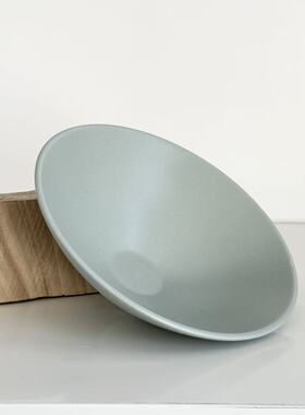 TUXTON斗笠汤面碗天青色斗笠碗家用手工上釉中式餐具陶瓷面碗20cm