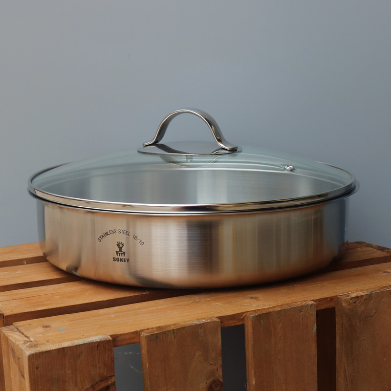 不锈钢圆盘凉皮盘水果盘