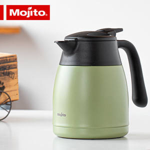 Mojito木吉乇保温壶家用小型不锈钢大容量便携按压式办公室暖水壶