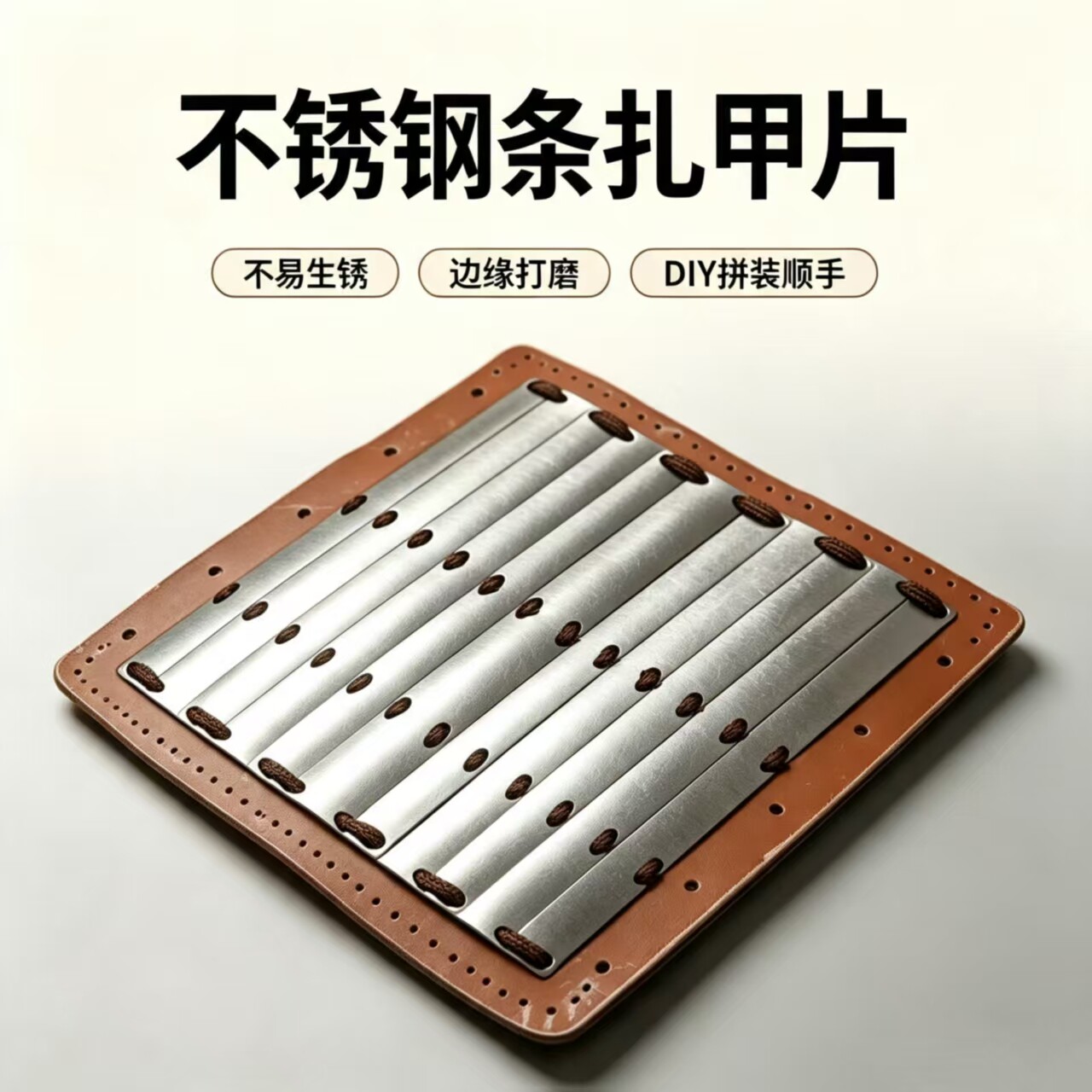 不锈钢条扎护臂护腕甲片配件DI盔甲/铠甲/甲胄