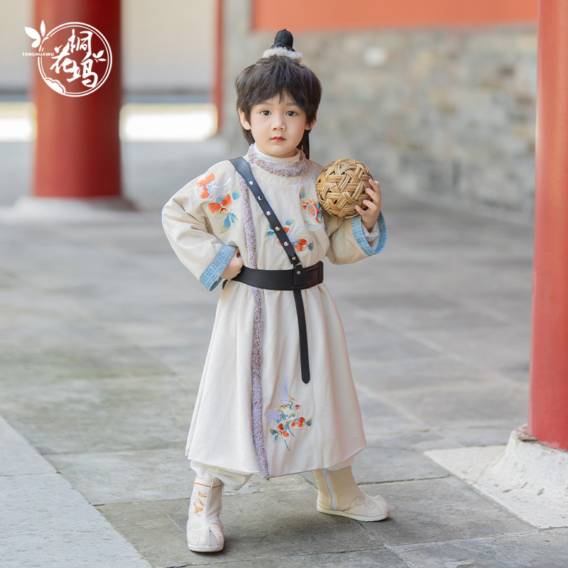 桐花坞男童冬季武侠风演出服唐装
