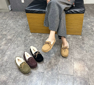 小陈记高品质舒适保暖羊毛豆豆鞋女士皮毛一体休闲棉包子鞋豆豆鞋