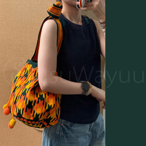 SUSUWAYUU/瓦尤休闲手工编织包