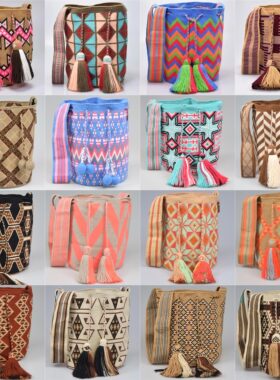 SUSUWAYUU 瓦尤包手工编织流苏包水桶斜挎单肩包民族风波西米亚