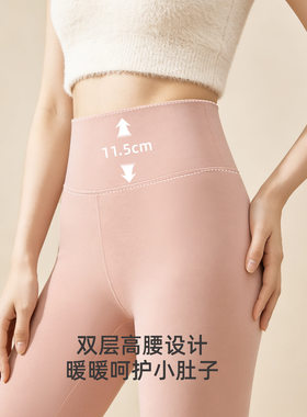 蝉昭-女款厚款280克高腰秋裤新疆棉系列纯棉秋裤内搭打底裤