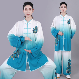 团体银杏新款春秋八段锦服装高端女式武术套装男款太极拳服练功服