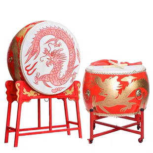 租立式大鼓舞龙舞狮牛皮鼓龙鼓战鼓堂鼓红鼓演出鼓暖场道具租赁