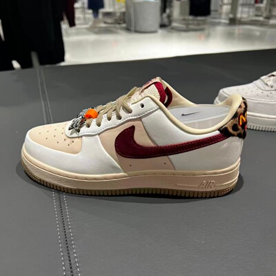 Nike耐克AF1女鞋空军一号豹纹运动鞋休闲鞋厚底板鞋IM7510-262