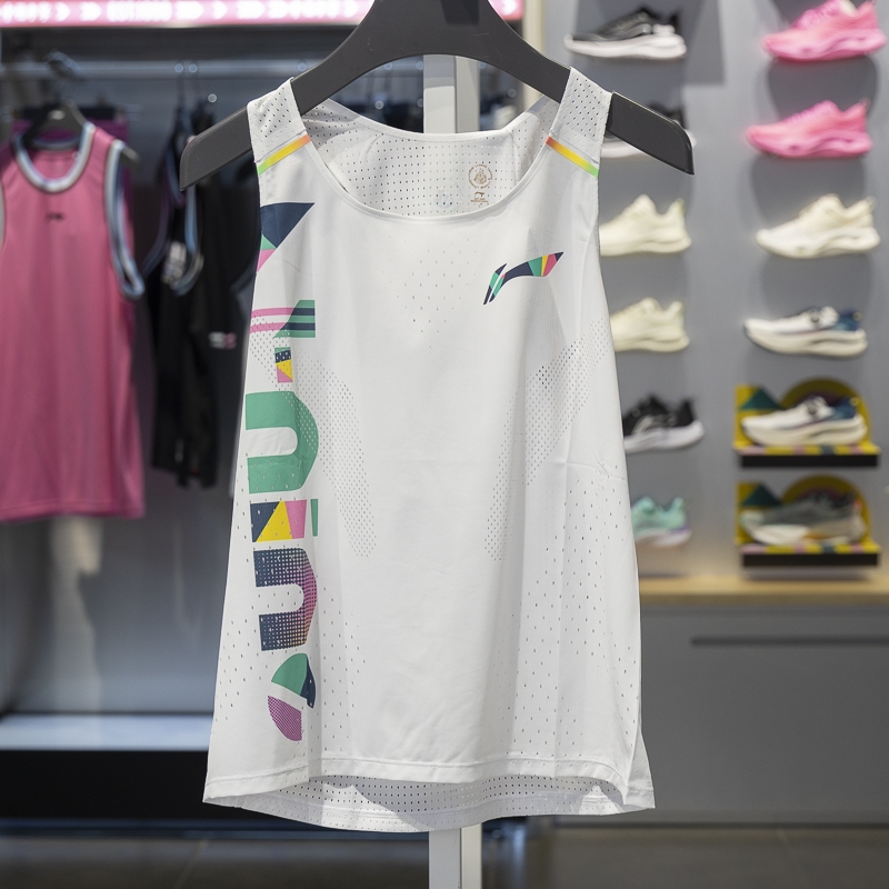 李宁背心“以我为名”2024征荣配色女子速干透气比赛上衣AAYU276