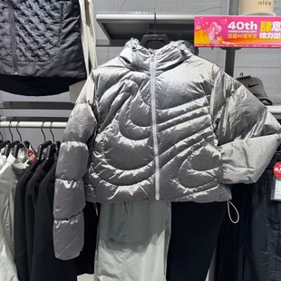 外套夹克IB2004 正品 保暖防风时尚 羽绒服冬季 095 NIKE耐克女子短款