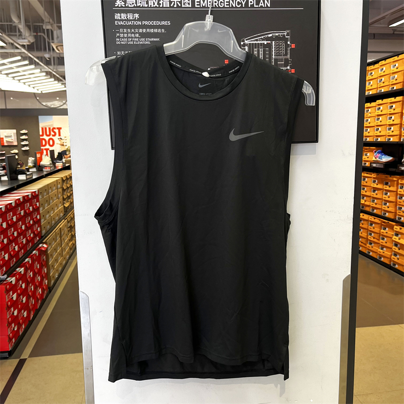 正品Nike/耐克夏季男子运动休闲篮球透气无袖T恤背心CZ1185-100