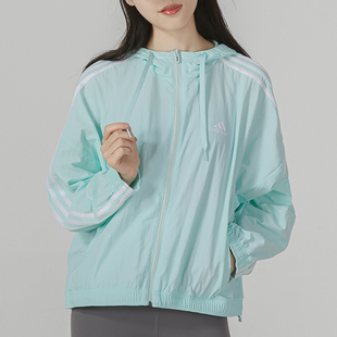 正品 BLUV WB运动外套休闲梭织夹克HC9158 Adidas阿迪达斯女子W