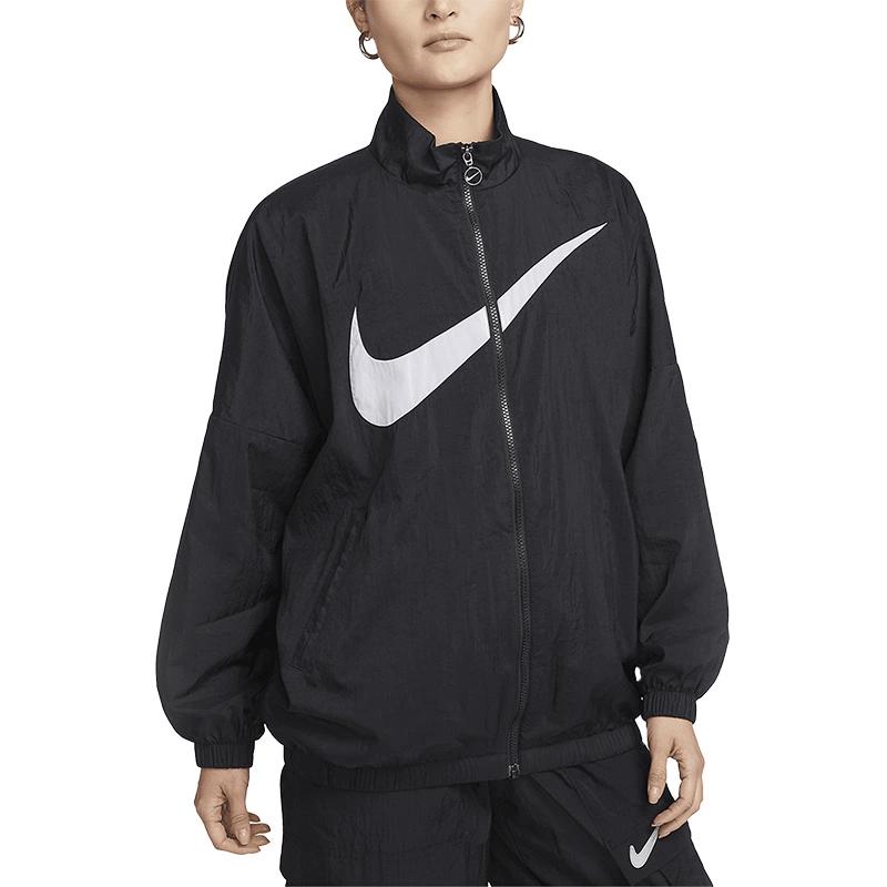 正品Nike/耐克女子经典简约梭织休闲透气运动夹克外套DX5865-010 运动服/休闲服装 运动茄克/外套 原图主图