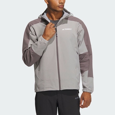 正品Adidas/阿迪达斯男子运动休闲软壳衣梭织外套 IP0732 IP0737